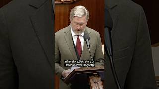 Rep. Massie Reads Impeachment Articles Against Hegseth