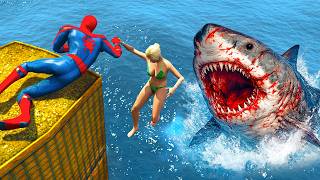 GTA 5 Spider-Man Ragdoll Jumps & Funny Fails 11