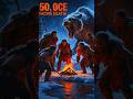 Ice Age Humans vs. Predators in Action