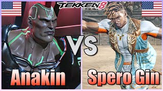 Tekken 8  ▰  Anakin (Jack 8) Vs Spero Gin (Eddy) ▰ Player Matches!