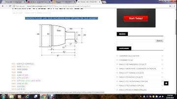 FANUC G71 STOCK REMOVAL ROUGH TURNING CYCLE