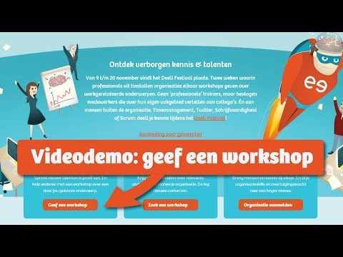 Aanmelden van een workshop bij Deell