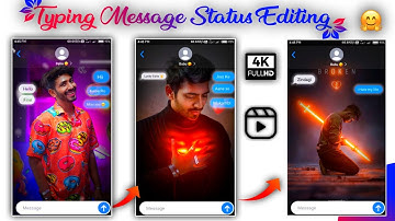 message typing text lyrics trending status video editing kinemaster || new kinemaster video editing