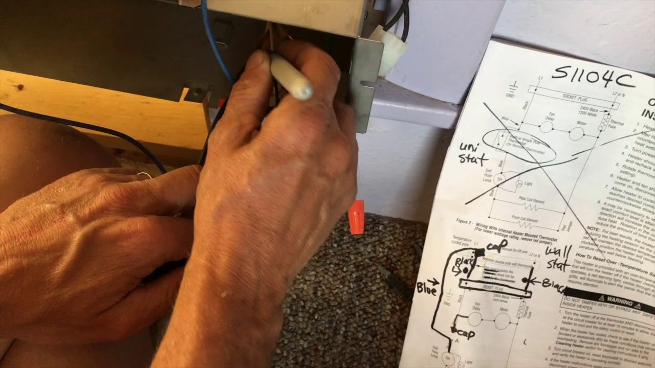 Installing A Toe Kick Heater Under A Cabinet
