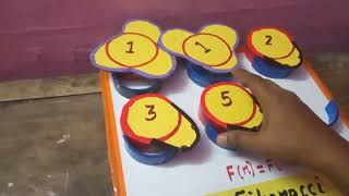 Simple maths TLM working model Fibonacci numbers @s.kteachingaidsandideas 