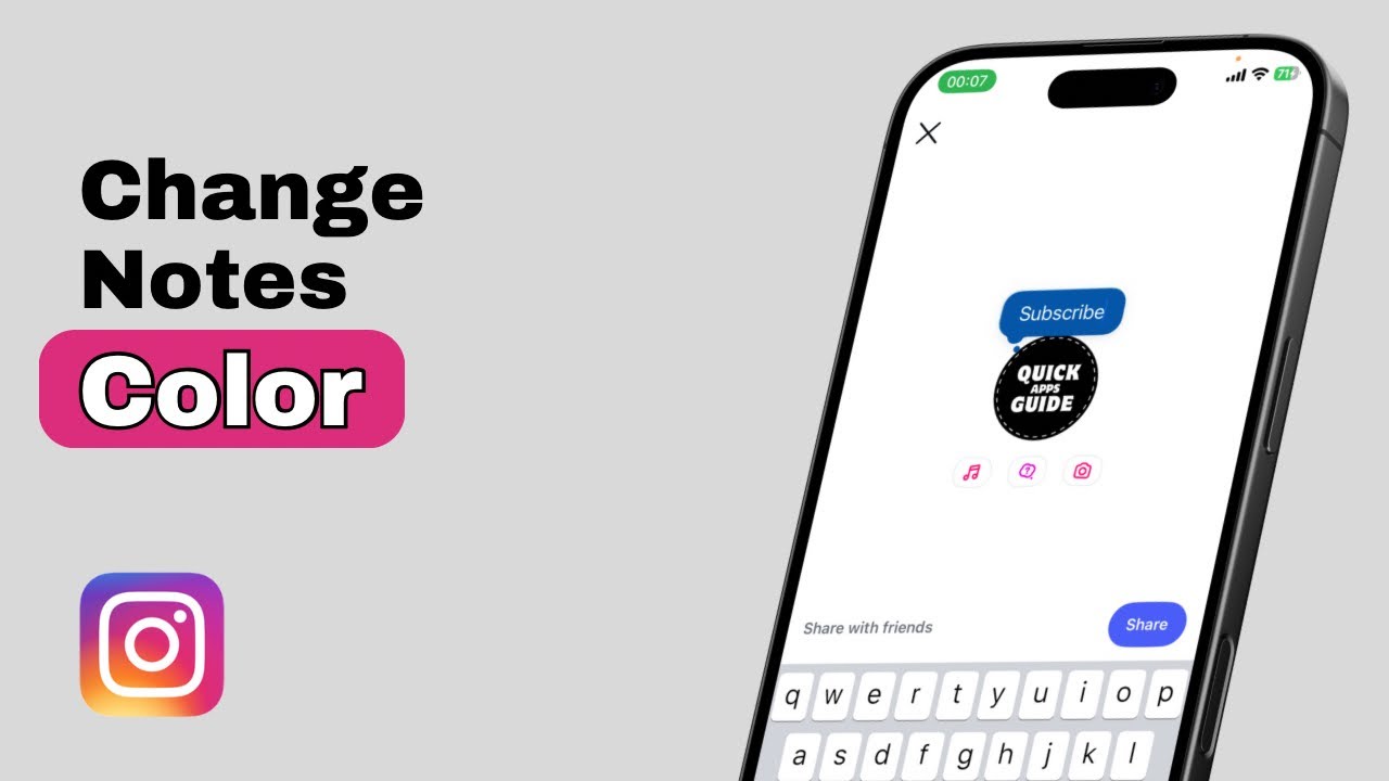How to Change Notes Color on Instagram - YouTube