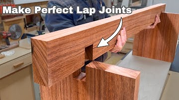 How To Make Perfect Lap Joints /  Fine Woodworking