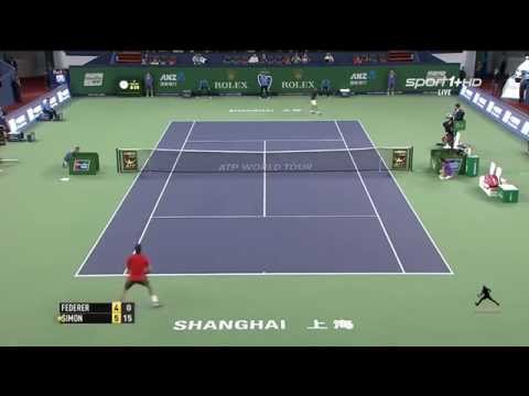 Roger FEDERER vs Gilles Simon 2-0- lần đầu tiên vô địch Shanghai 2014 Final