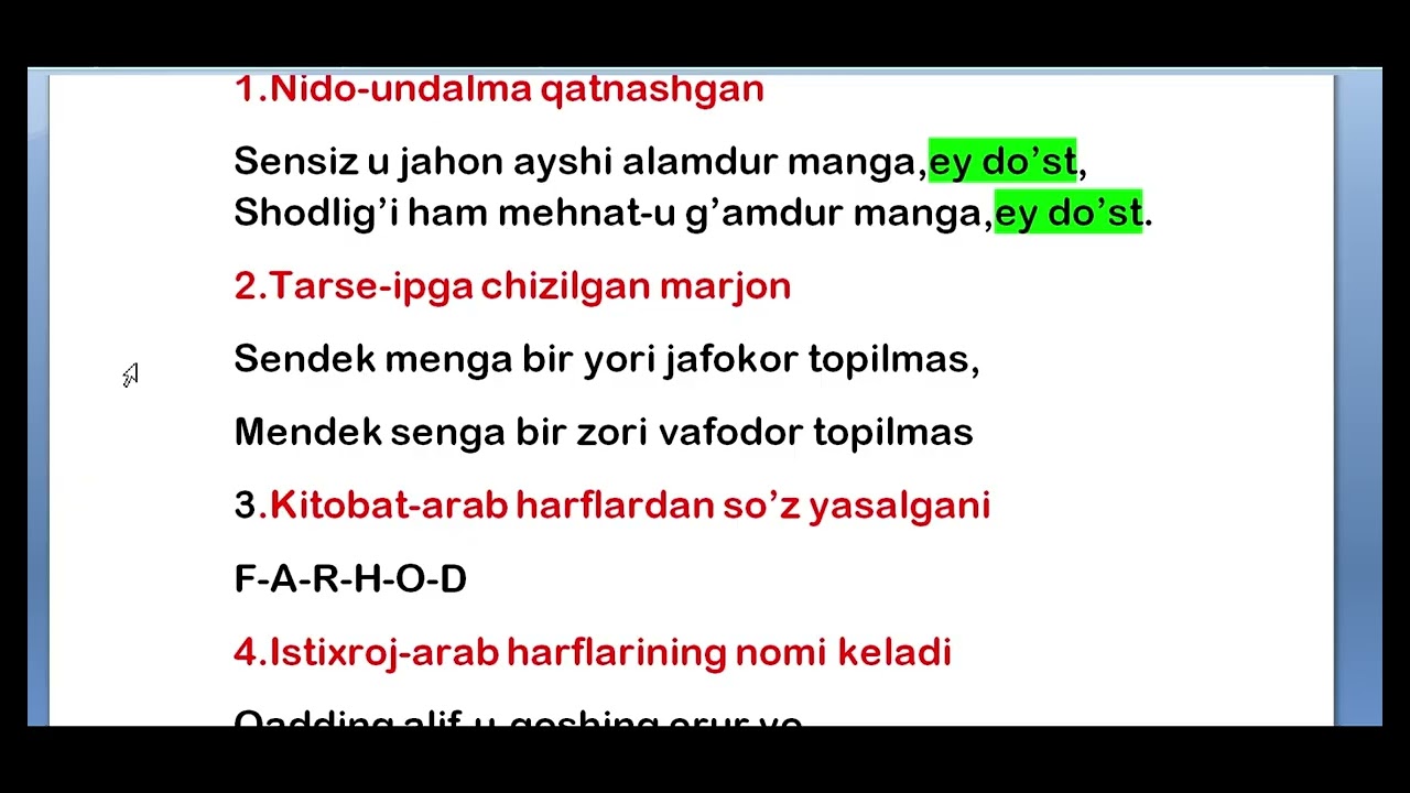 Badiiy san'atlarni 5daqiqada oson o'rganing!