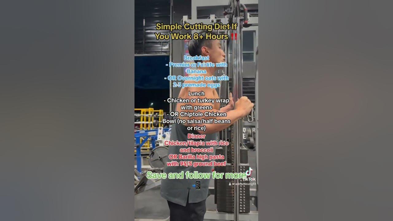 simple-cutting-diet-if-you-work-8-hours-mealplansideas-youtube