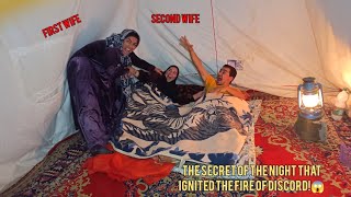 The first wife's jealousy over the second wife sleeping with her husband