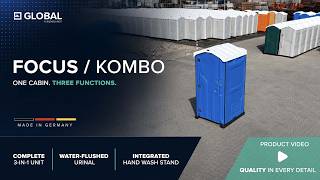GLOBAL FOCUS with KOMBO Unit | Toilet, Urinal & Hand Wash Stand