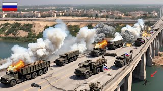 13 Minutes Ago! 7000 Tons of Russian Ammunition Supply Convoy Destroyed by Ukraine on Crimean Bridge