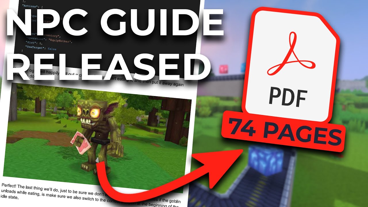 Hytale Modding Modjam Announced & 74-Page NPC Guide Released - YouTube