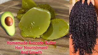 How To: Make Avocado Butter At Home, Avocado Butter For Hair Nutrition And Fast Growth