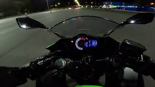 Ninja 400 - Akrapovic - Panamericana a Tigre - Top Speed - POV