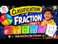 Classification of Fraction 😱 | Proper Fraction | Improper Fraction | Mixed Fraction #fraction