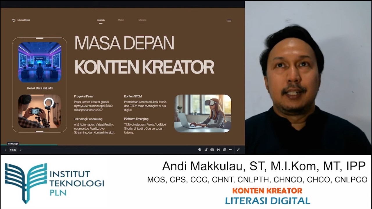 EP. 7 | KONTEN KREATOR | LITERASI DIGITAL | KELAS T | ITPLN | 20252