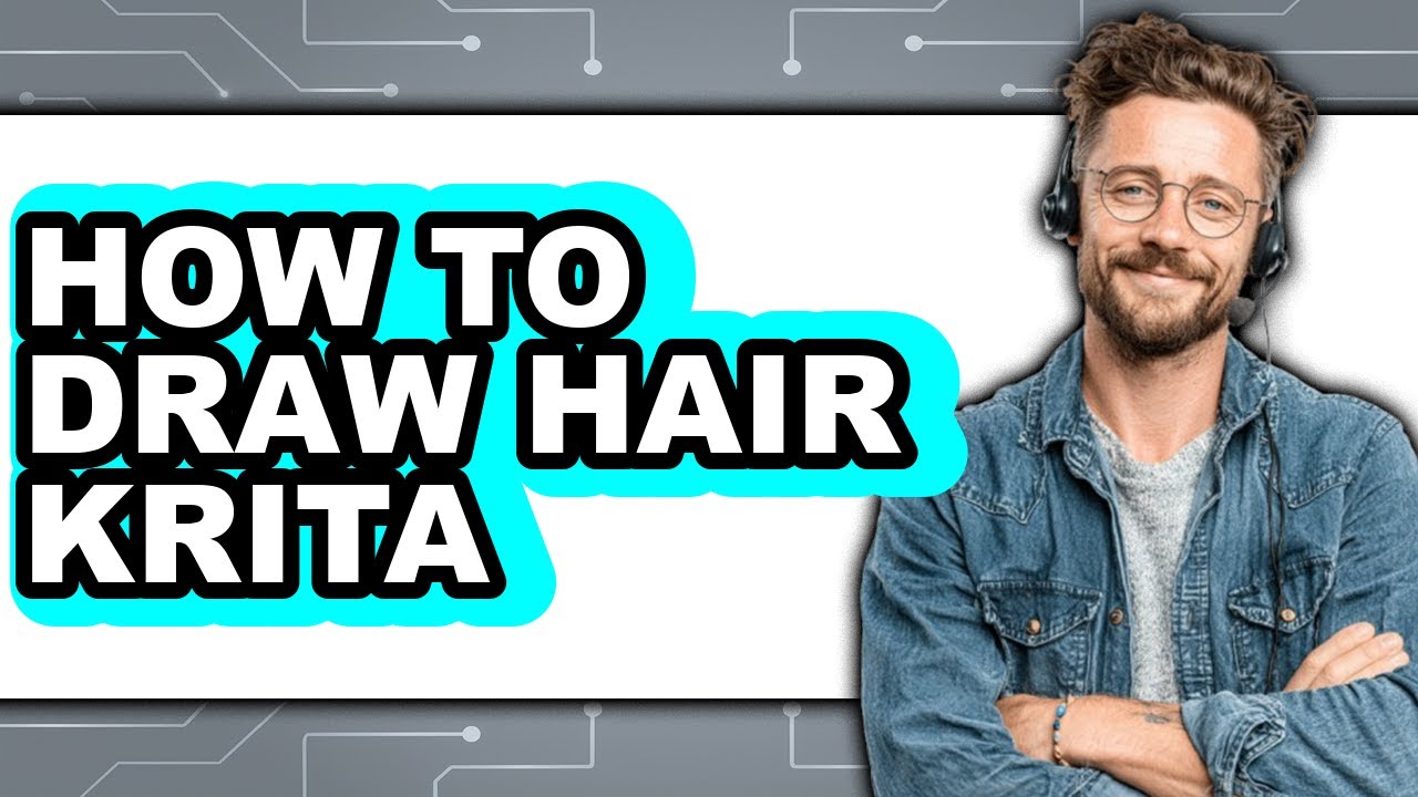 How to Draw Hair Krita (easy Method) - YouTube