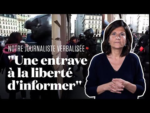 Verbalisée pendant une interview avec des 