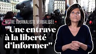 Verbalisée pendant une interview avec des 