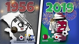 All the winners in the history Of AFC asian Cup 1956-2019 | Countryballs Animation