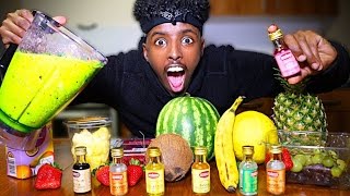 FRUITIEST DRINK IN THE WORLD CHALLENGE!! (FRUIT EXTRACT!!) *EXTREMELY DANGEROUS*