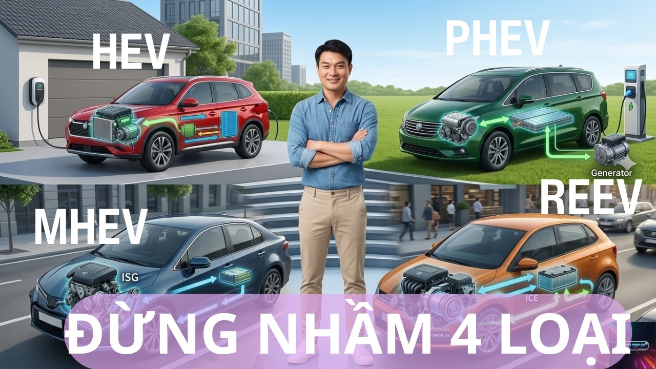 Đừng Nhầm 4 Loại Hybrid Này MHEV, HEV, REEV, PHEV Khác Gì Nhau - YouTube