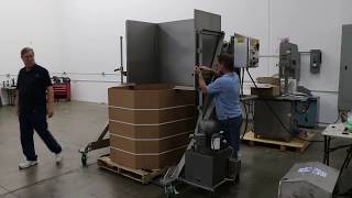 MTC Model 3000 Lowboy Portable Electric/ Hydraulic 3 in 1 Dumper Cardboard Gaylord