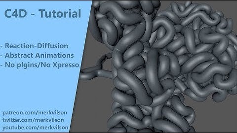 Cinema 4D Reaction-Diffusion tutorial preview