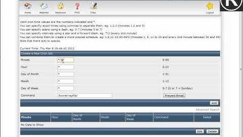 Rapifia Europe - Handleiding #1: DirectAdmin cronjobs