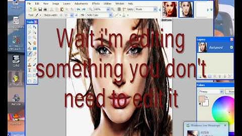 How to edit a photo to zombie with paint.net