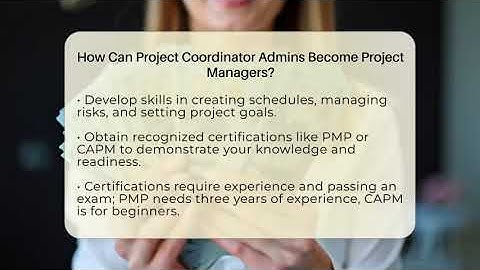 How Can Project Coordinator Admins Become Project Managers? - Admin Career Guide