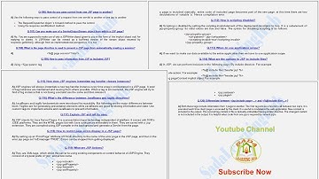 JSP Interview Questions – 106 To 120 out of 255