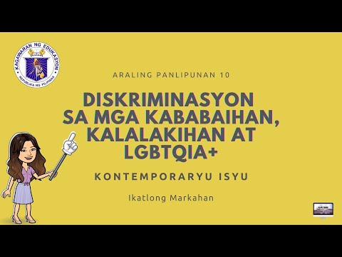 DISKRIMINASYON SA KABABAIHAN, KALALAKIHAN AT LGBTQIA+