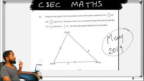 May 2019 - Solution to Vectors Question | CSEC MATHS | This one is different!