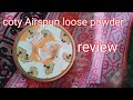 Coty Airspun loose powder review - translucent extra coverage