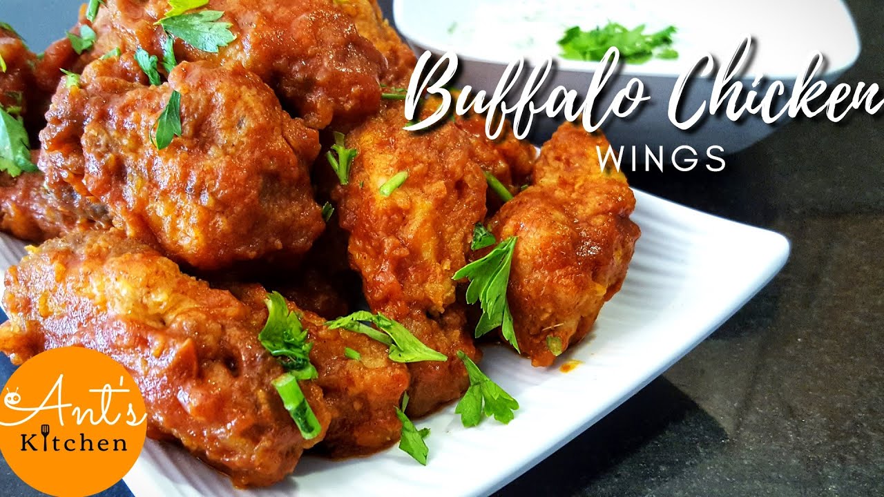 SPICY AND TANGY BUFFALO WINGS RECIPE Ant's Kitchen YouTube