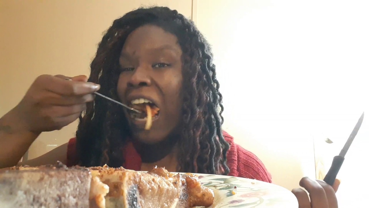 T-bone steak Mukbang - YouTube
