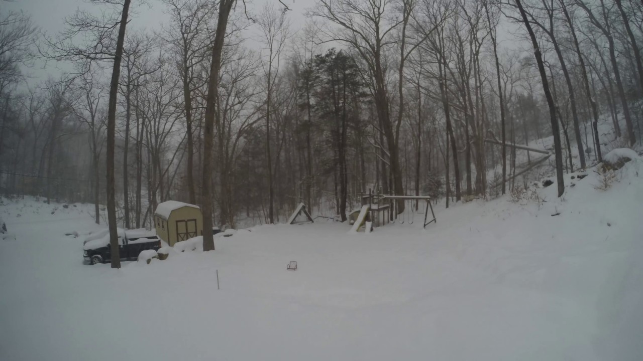 2017 Blizzard in Tuxedo, NY - Time lapse Sunrise To Noon 20170314 - YouTube