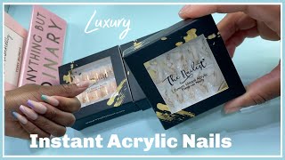 Luxury Instant Acrylic Press-ons | Unboxing and Demo | The Nailest