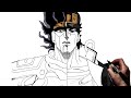 How To Draw Jotaro/Star Platinum | Step By Step | JoJo's Bizarre Adventure