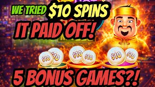 We try $10 bets on Super Hot Flaming Pots slot machine and IT PAID OFF! 3 Spicy & 2 SUPERS! 🤯🤑 screenshot 5