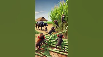 sugarcane eating monkey #aitools #networking #aivideos #midjourney #texttovideo #creativecoding