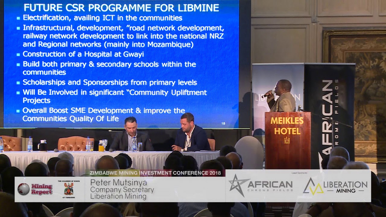 Peter Mutsinya   ZIMBABWE MINING INVESTMENT CONFERENCE 2018