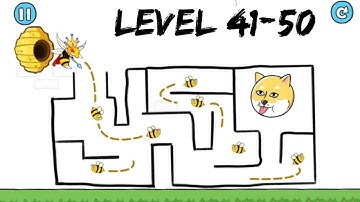 Dog Rescue: Draw to save | Level 41-50 #gaming #subscribe  #savethedoge