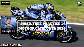 Hasil Motogp Hari ini~Hasil Latihan Bebas 1 GP Catalunya 2026~FP 1 MotoGp Catalunya 2026~Jadwal