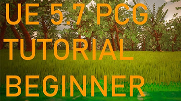 Simple PCG tutorial for unreal engine 5.7 (kind of beginner friendly)