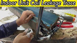 Evaporator cooling coil leakage trace easy way In Urdu/Hindi