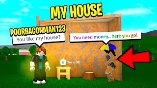 POOR HOUSE EXPERIMENT FOR $100,000! (Roblox)